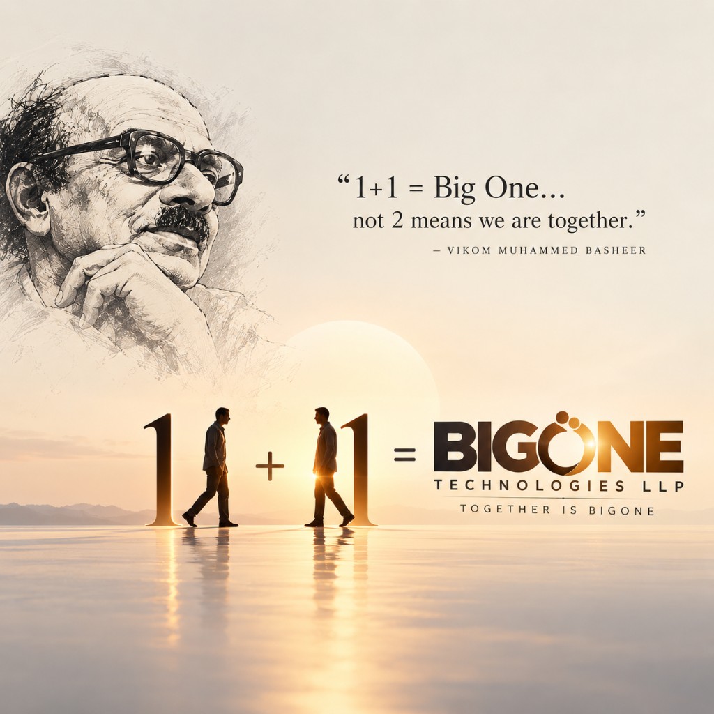 Together is Bigone — 1 + 1, after Vaikom Muhammad Basheer