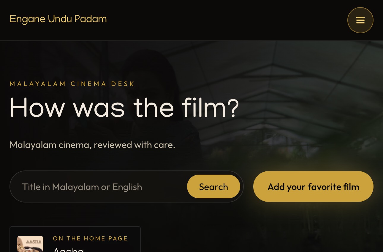Engane Undu Padam Malayalam film reviews