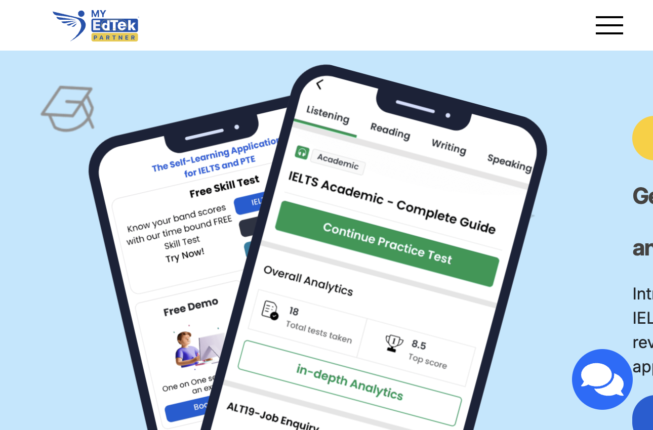 My EdTeK Partner IELTS learning app