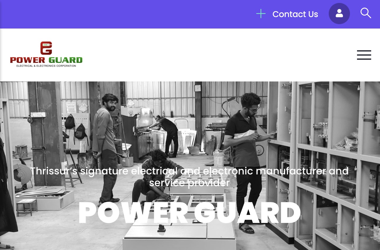Power Guard Electrical and Electronics website