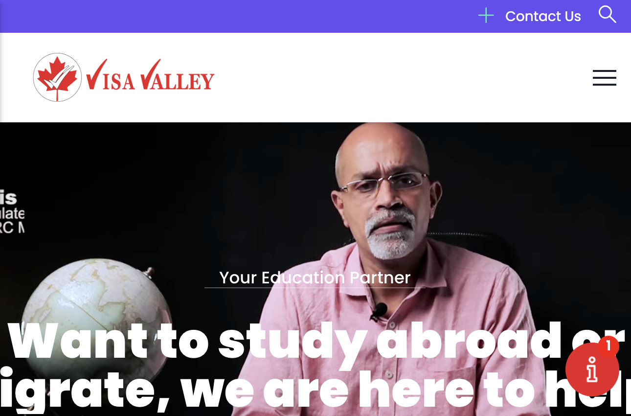 Visa Valley study abroad website